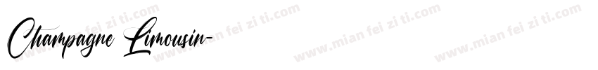 Champagne Limousin字体转换